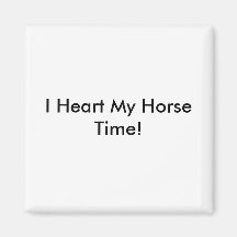¡I corazón mi tiempo del caballo! Iman De Nevera