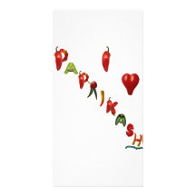 I corazón Paprikash Tarjeta Personal