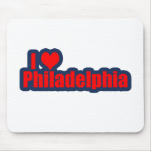 I "corazón" Philly Alfombrillas De Ratón