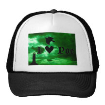 I corazón Poe Gorra