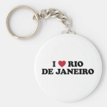 I corazón Río de Janeiro el Brasil Llaveros Personalizados