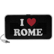 I corazón Roma Italia Portátil Altavoces