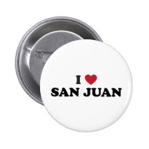 I corazón San Juan Puerto Rico Pin