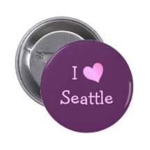 I corazón Seattle Pin