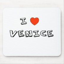 I corazón Venecia Tapetes De Ratones
