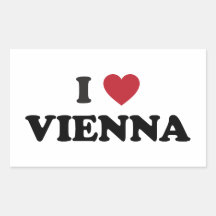 I corazón Viena Austria Rectangular Altavoces