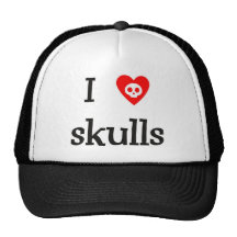 I cráneos del corazón gorro de camionero