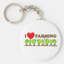 I cultivo del corazón llavero personalizado