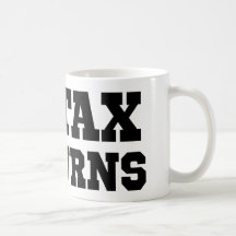 I declaraciones de impuestos del corazón tazas de café