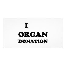 I donación de órganos tarjeta fotográfica