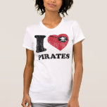 I el amor del corazón piratea la camisa. Gráfico r