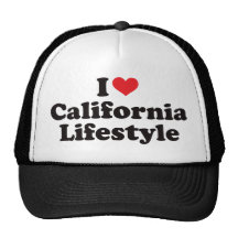 I forma de vida de California del corazón Gorros