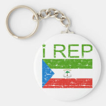 I Guinea Ecuatorial del representante Llavero Personalizado