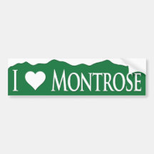 I <heart> Montrose Pegatina De Parachoque