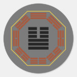 I Hexagram 11 T'ai "tranquilidad " de Ching Pegatina Redonda