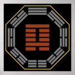 I Hexagram 4 Meng "inocencia " de Ching Poster