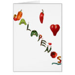 I Jalapenos del corazón Tarjetón