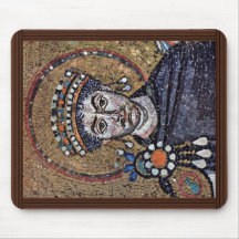 I justiniano, mosaicos A del coro de San Vitale (R Tapete De Raton