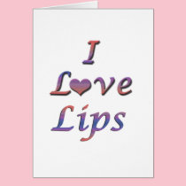 I labios del corazón (amor) tarjetas