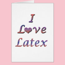 I látex del corazón (amor) tarjetas