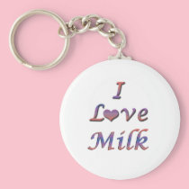 I leche del corazón (amor) llaveros