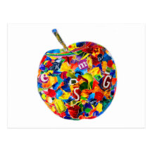 I love apple postkarte