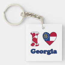 I love Georgia Sleutelhanger