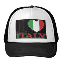 i_love_italy_heart_italian_flag gorros  