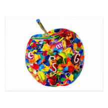 i love my apple postkarten