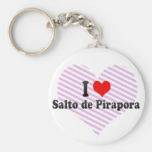 I Love Salto de Pirapora, el Brasil Llavero Personalizado