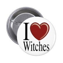 I LOVE WITCHES BOTONS