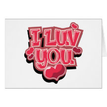 I Luv usted Tarjetas