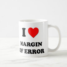 I margen de error del corazón tazas