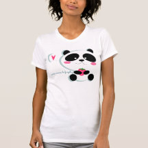 i panda amano le fragole camisetas
