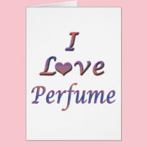 I perfume del corazón (amor) tarjetas