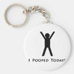 I Pooped hoy Llaveros Personalizados
