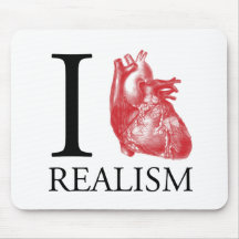 I realismo del corazón alfombrilla de ratones