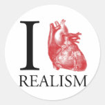 I realismo del corazón etiquetas redondas