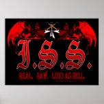 I.S.S. Real, crudo, ruidosamente como infierno Impresiones
