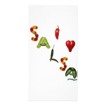 I salsa del corazón tarjetas fotográficas 