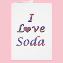 I soda del corazón (amor) tarjetas
