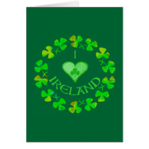 I tarjetas de Irlanda del corazón