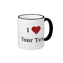 I taza del corazón (personalice)