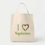 I vegetarianos del corazón bolsas de mano