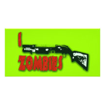 I ZOMBIS DE LA ESCOPETA TARJETAS FOTOGRÁFICAS PERSONALIZADAS