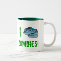 ¡I zombis del cerebro! Tazas De Café