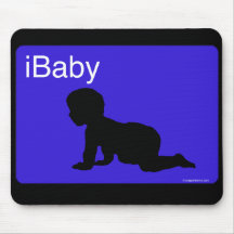 iBaby azul Tapetes De Ratón