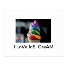 ice-cream Postkarte