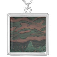 Iceberg en el mini collar de la pintura de la pues