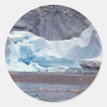 Icebergs, la Antártida Pegatinas Redondas